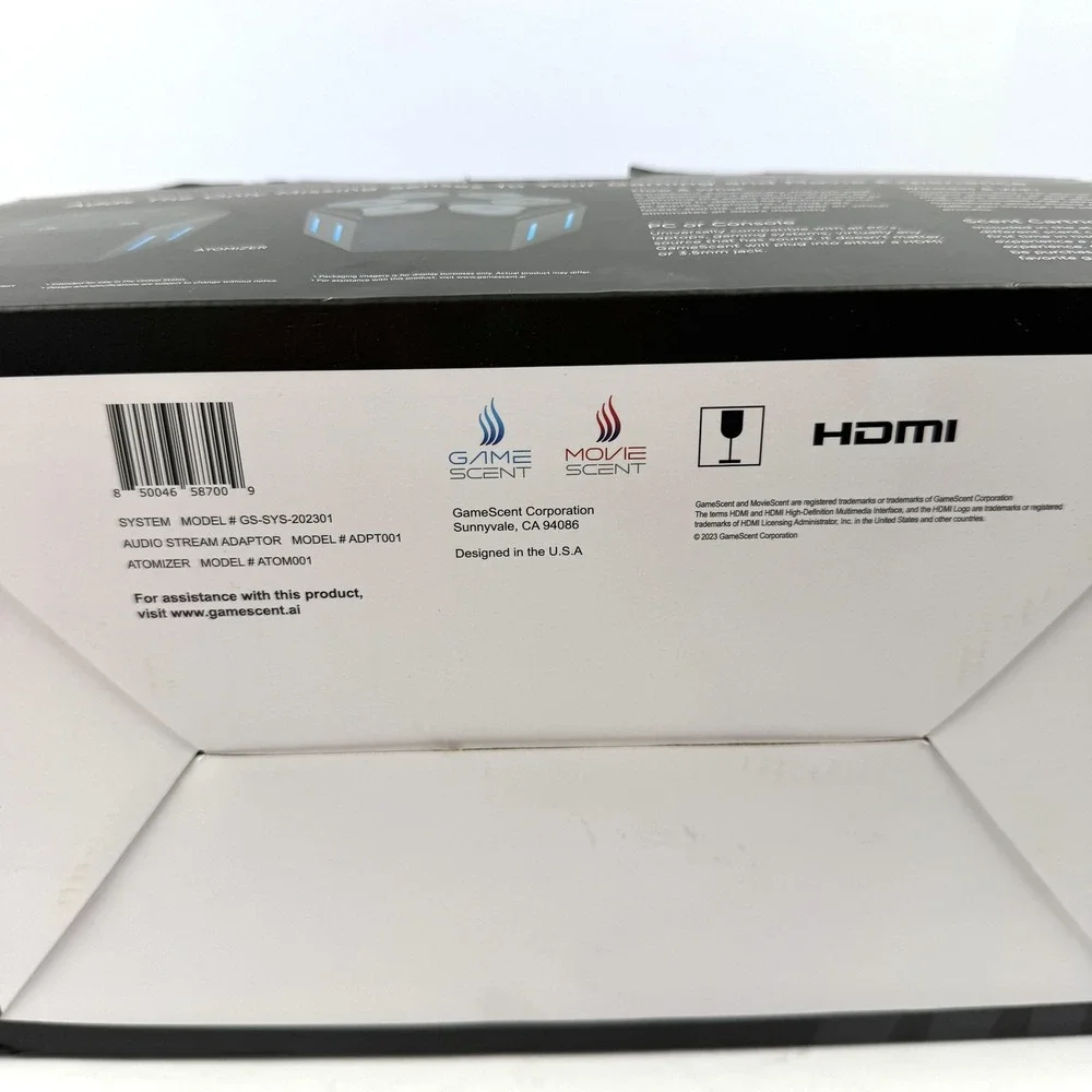 GameScent AI 4D Gaming Movie‎ Scent Atomizer System HDMI PC Console VR Adapter